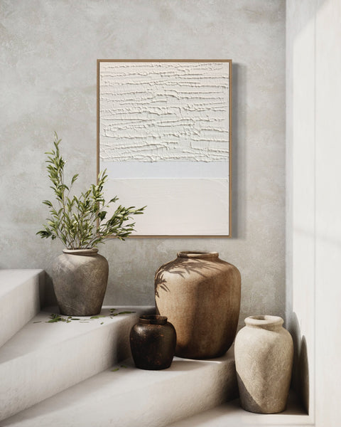 Natural Layers - Textured Art Canvas – Copper & Olive Co