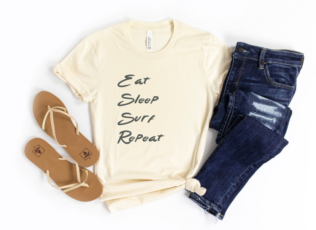 Eat Sleep Surf Repeat Tee Shirt
