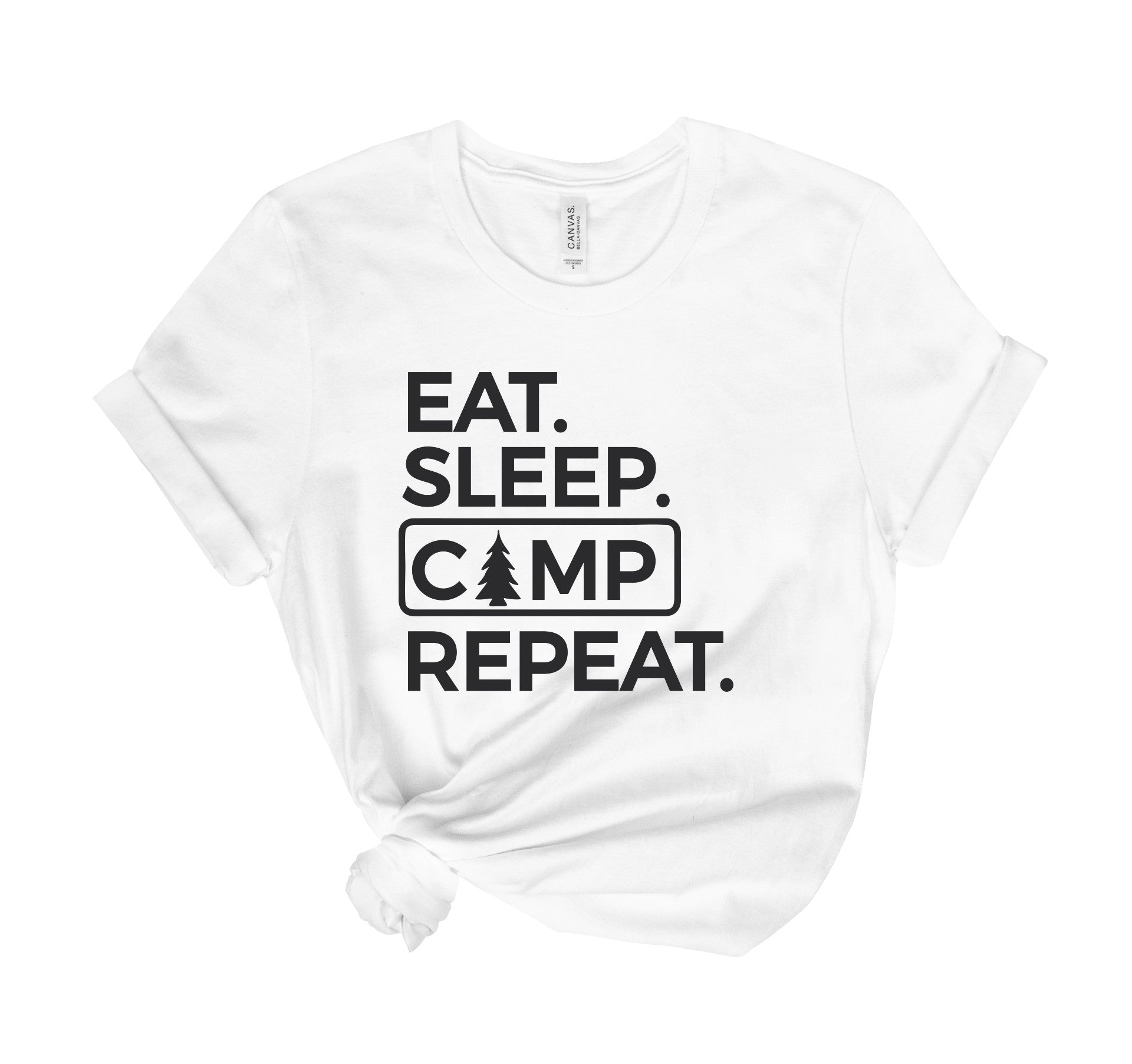 Eat Sleep Camp Repeat Tee Shirt