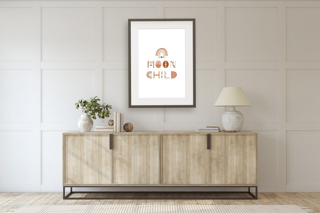Boho Moon Child Print