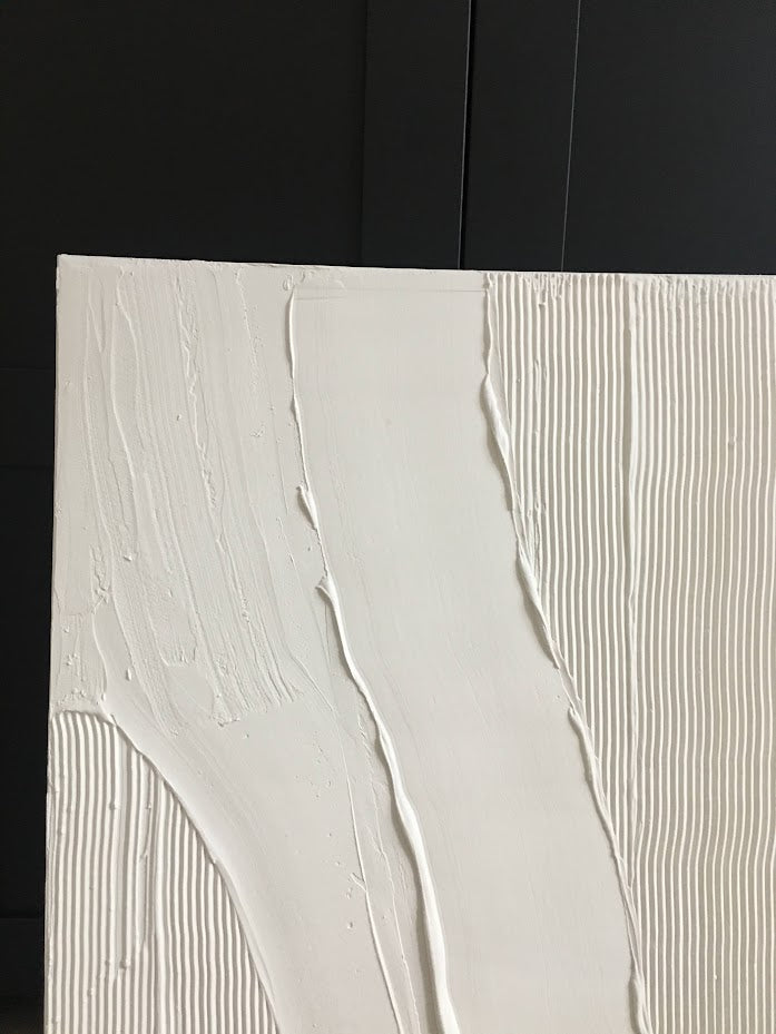 Clean Lines - Textured Art Canvas
