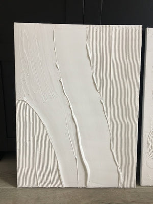 Clean Lines - Textured Art Canvas
