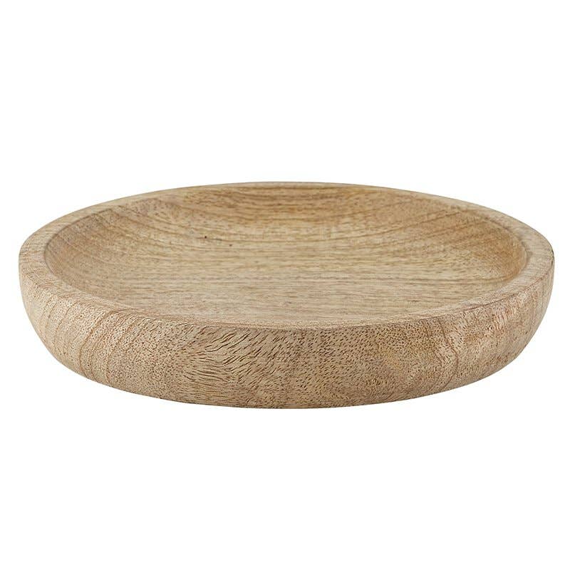 6 Inch Round Large Wooden Bowl