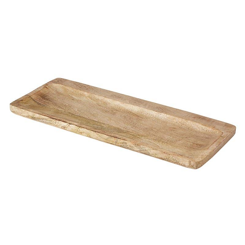 Large Wooden Rectangular Tray