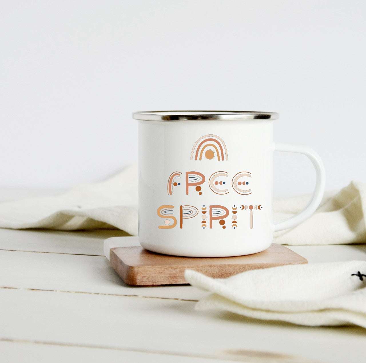 Free Spirit 10oz boho camp mug