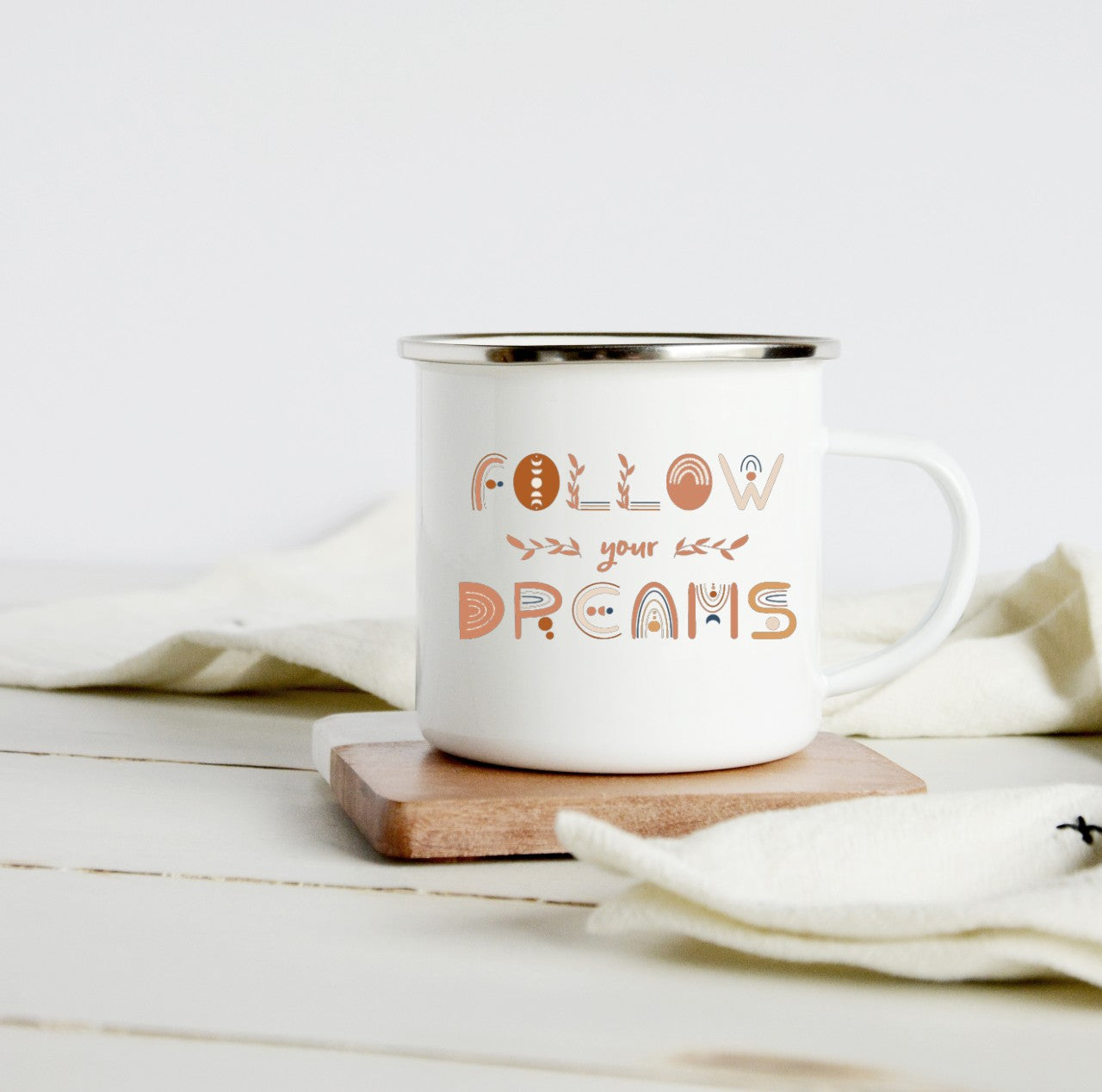 Follow your Dreams 10oz boho camp mug