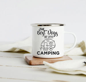 The best days are spent camping 10oz camp mug