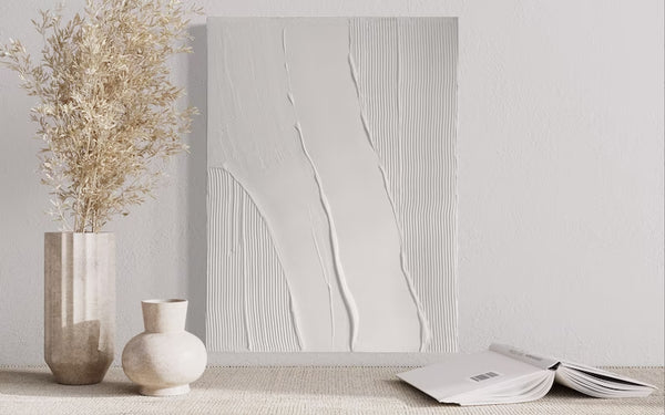 Clean Lines - Textured Art Canvas – Copper & Olive Co