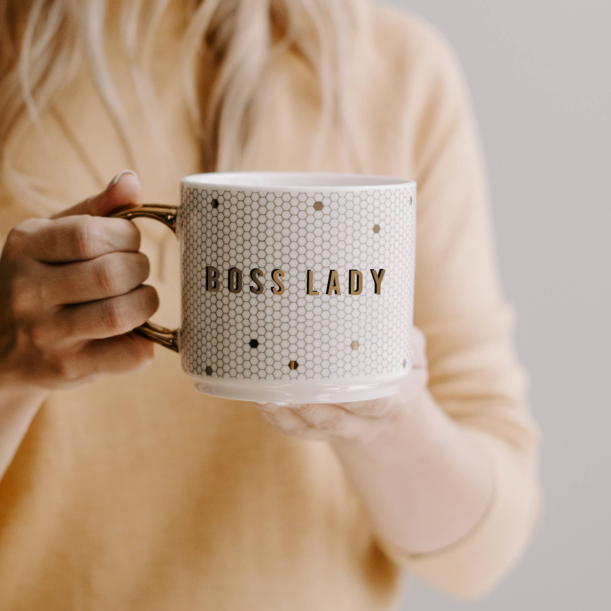 Boss Lady 17oz Tile Coffee Mug